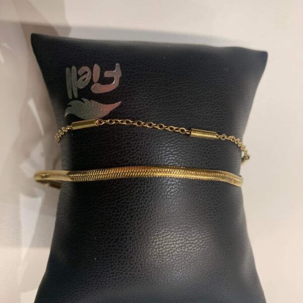 Fijne dubbele gouden armband – Armbanden