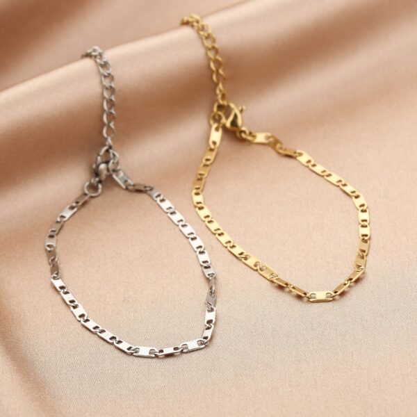 Grove gouden schakelarmband – Armbanden (foto 2)
