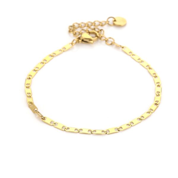 Grove gouden schakelarmband – Armbanden