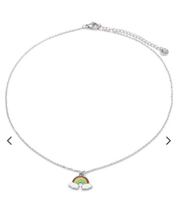 Ketting met roze hanger – Halskettingen (foto 2)