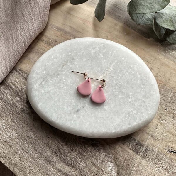 Pastel natuursteen oorbellen – Oorbellen (foto 6)