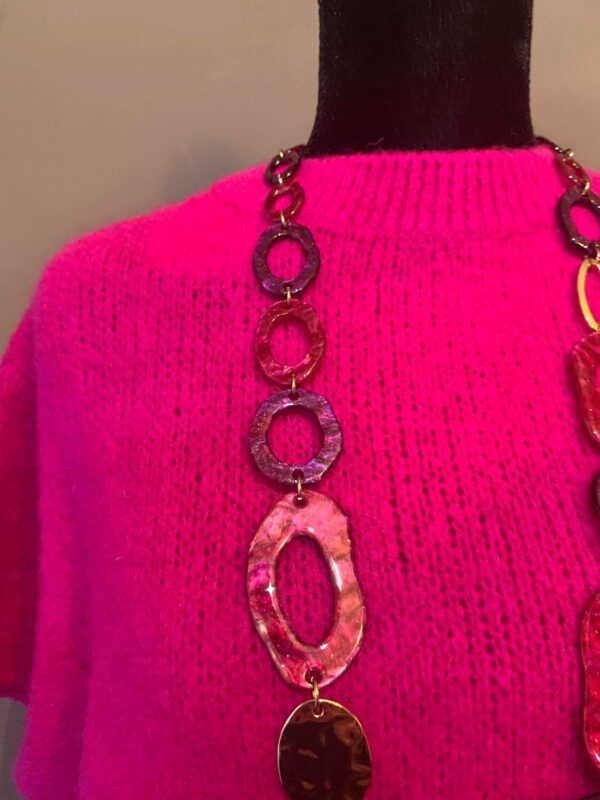 Roze kleedje met lange mouwen – Jurken & Kleedjes (foto 3)